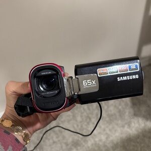 Samsung Black and Red Video Camcorder